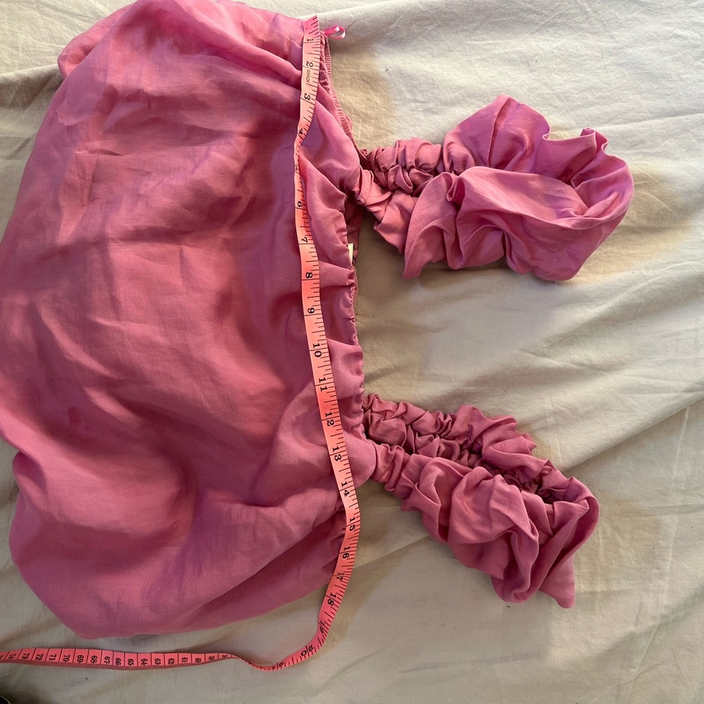 Anthropologie Fuchsia Ruffle Tank Top - Picture 6 of 7